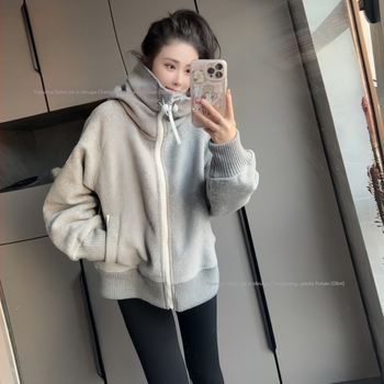 Chilliwack Hoodie od flisa s vunom – bomber stil, uska silueta, dugi rukavi