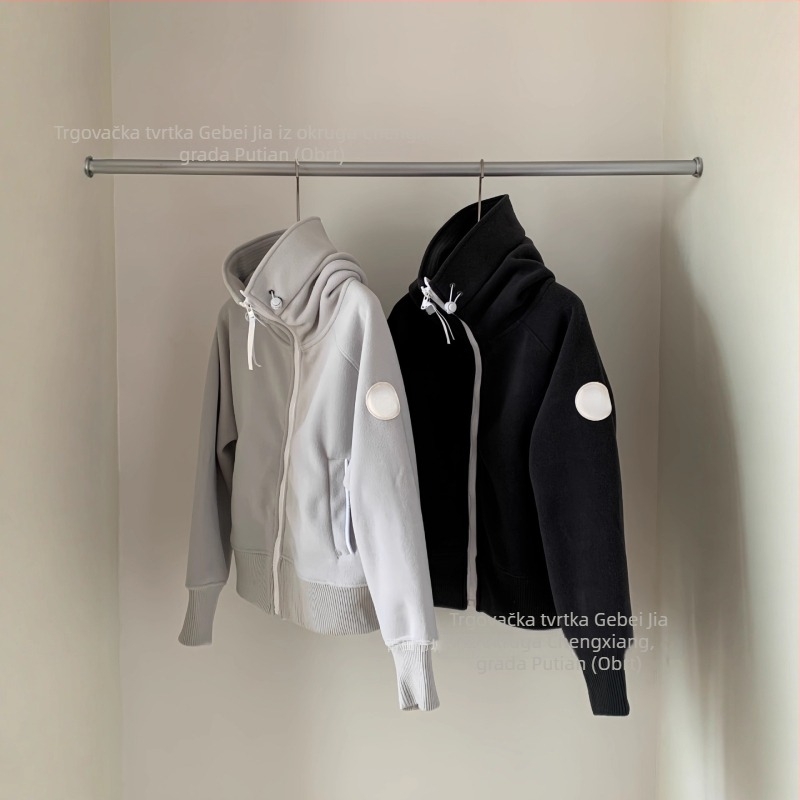 Chilliwack Hoodie od flisa s vunom – bomber stil, uska silueta, dugi rukavi