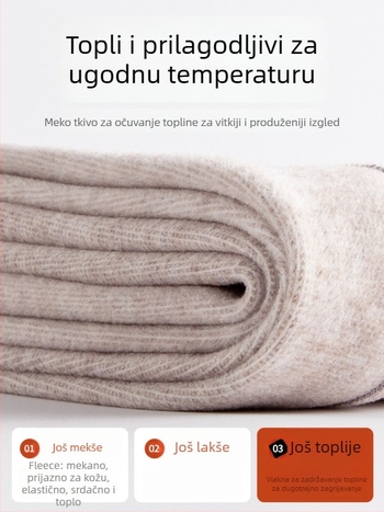 Trudničke hlače s flis podstavom, visokim strukom, najlon-spandeks smjesa, podrška trbuhu