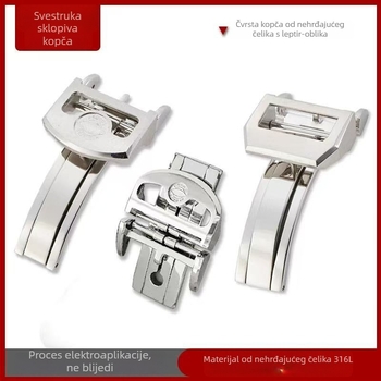 Sklopiva spona za satove od nehrđajućeg čelika, kompatibilna s Panerai, pilotski stil, proizvedeno u Foshanu, izdanje jesen 2023