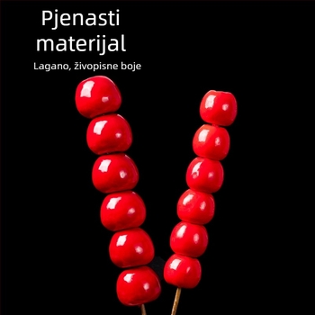 Simulirano voće za pozornicu – Serija Voće na štapićima, Materijal: mjehurići, Prilagodljivo, Polu ručno i polu mehaničko obrađivanje, Pakiranje: karton