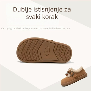 Dječje djevojačke zimske čizme s fleec podstavom, gornji dio od super vlakna, EVA potplat, Velcro zatvarač, jesen-zima