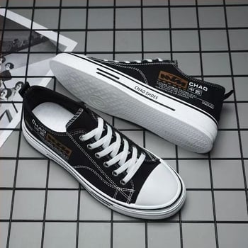 Muške platnene tenisice — prozračne, lagane, s vezicama, niski gornji dio, okrugla špička