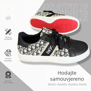 Muške casual tenisice s gornjim dijelom od mikrovlaknaste kože, okrugli vrh, niski profil, gumeni potplat, vezanje