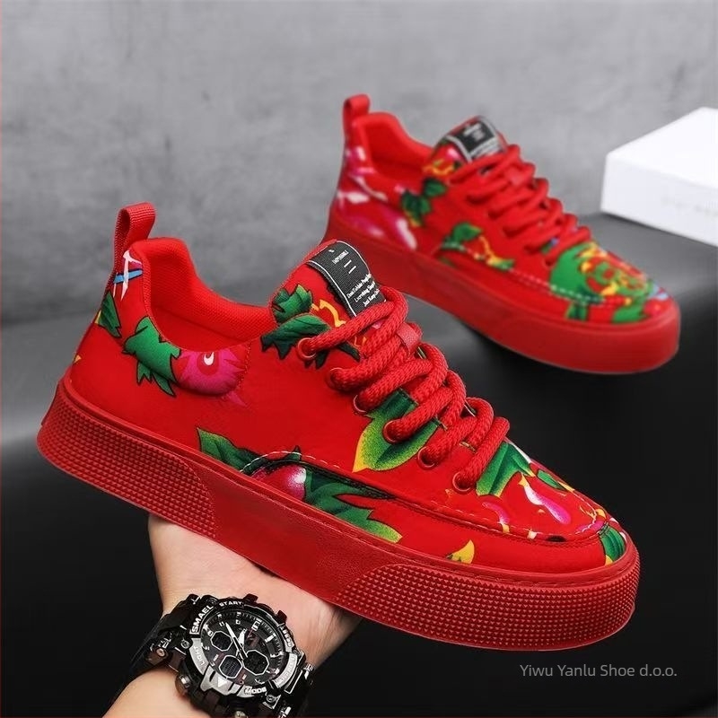 Patike od platna s niskim gornjim dijelom, gumena potplat, kopčanje šnurkama, EVA uložak