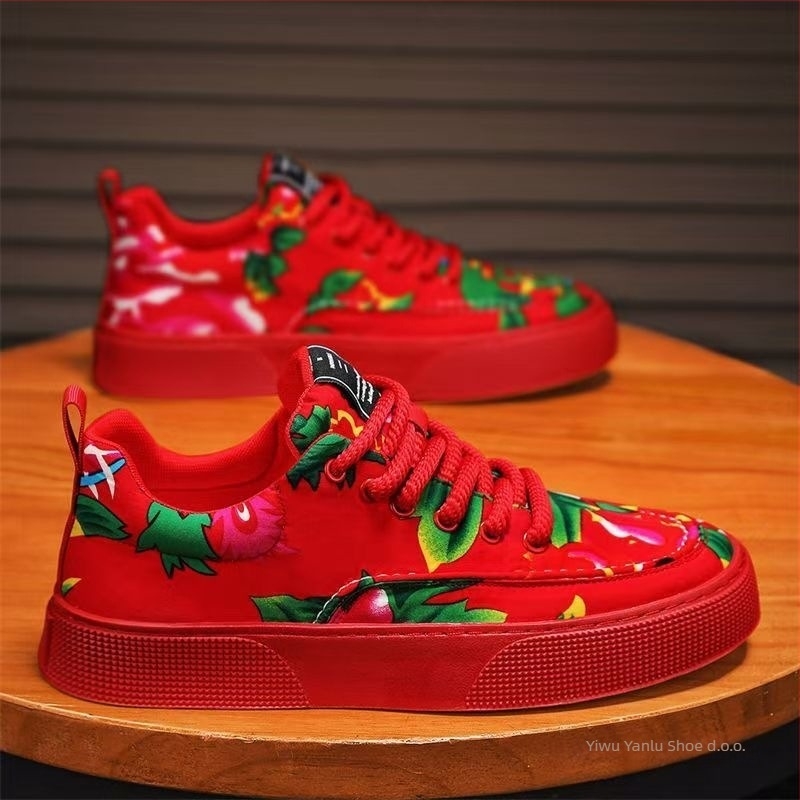 Patike od platna s niskim gornjim dijelom, gumena potplat, kopčanje šnurkama, EVA uložak