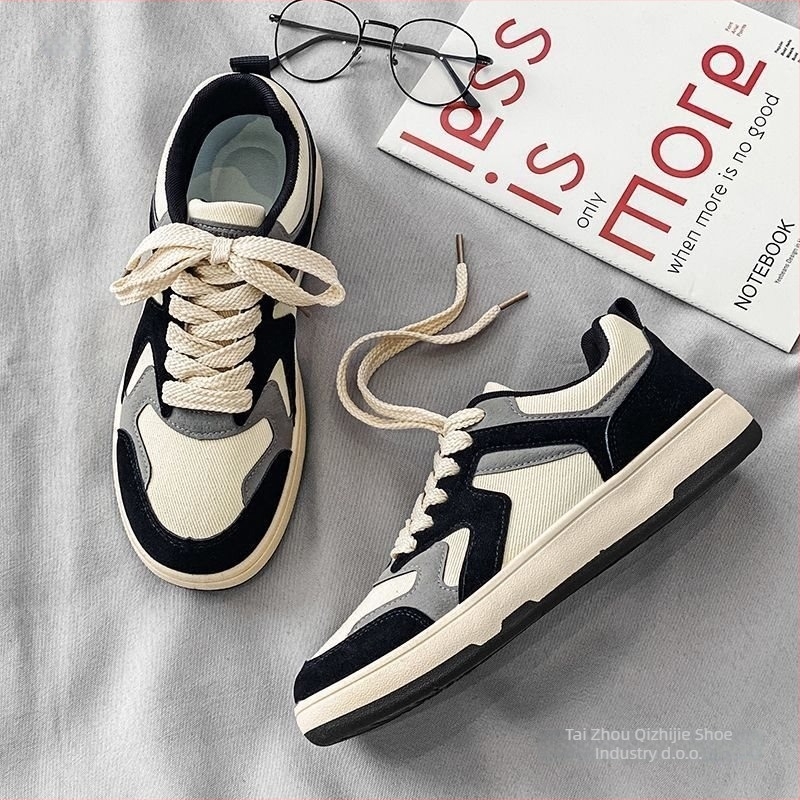 Platnene muške tenisice nižeg profila za casual nošenje, prozračné, šiljat vrh, vezanje, gumena potplat