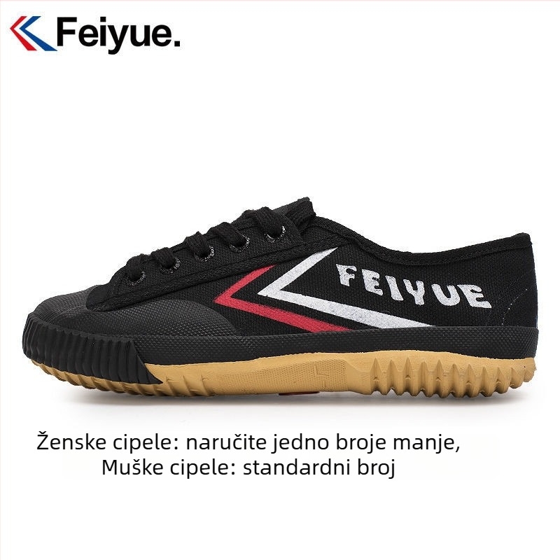 Feiyue platnene tenisice za borilačke vještine – prozračne unisex tenisice s gumom, vezice sprijeda, okrugli vrh, niski potpetica