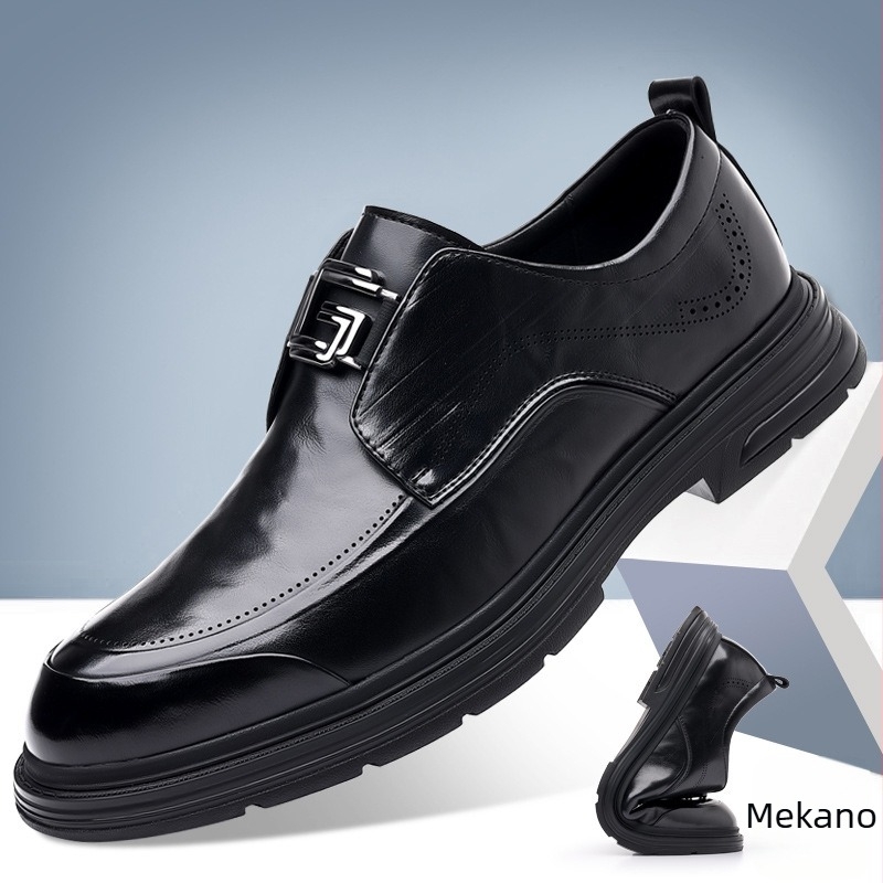 Muške slip-on mokasice s gornjim dijelom od mikrovlakna, prozračni PU ulošak, okrugli vrh, gumeni potplat