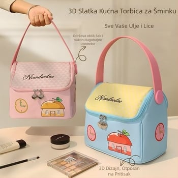 Kozmetička torbica PU - print uzorak, podstava od poliestera, zatvarač, vodootporna