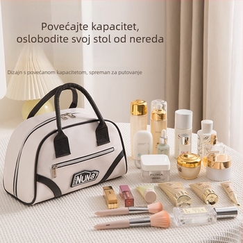 Yingxin PU kozmetička torbica, kockastog oblika – višenamjenski putni organizator za šminku
