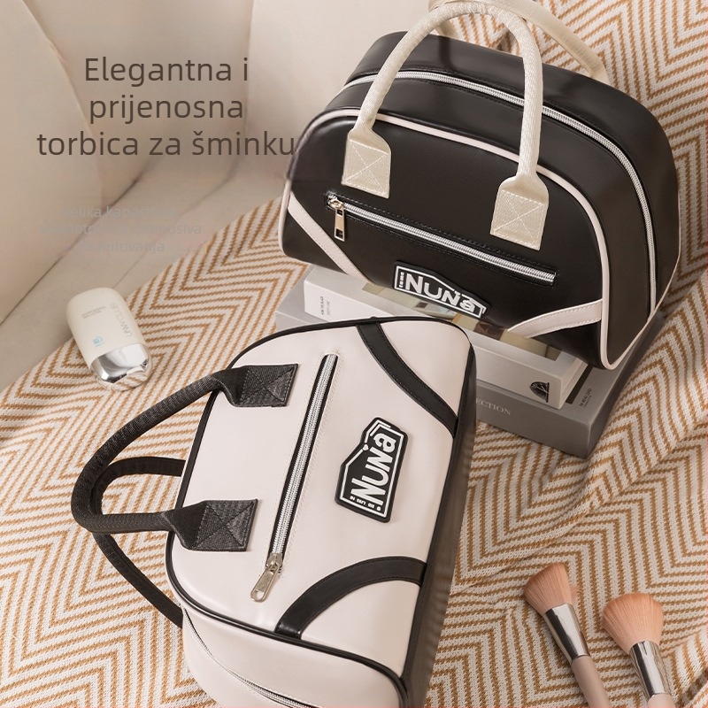 Yingxin PU kozmetička torbica, kockastog oblika – višenamjenski putni organizator za šminku