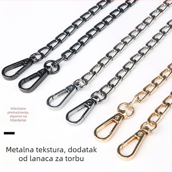 Autochs BP-0077 Metalna lančana torbica za rame s crossbody remenom, ljeto 2022