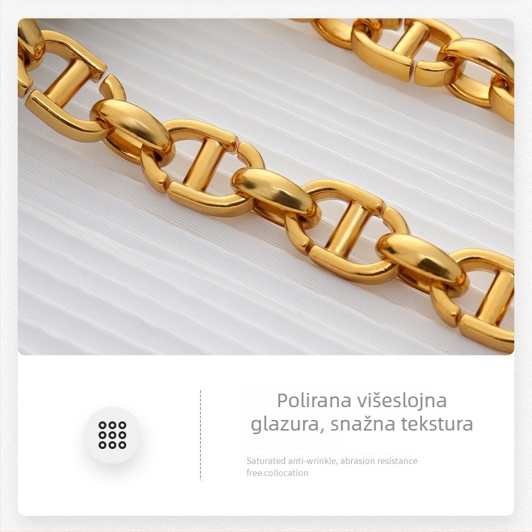 YC055 torba s lančanim remenom od legure, licencirana privatna oznaka, ljeto 2022