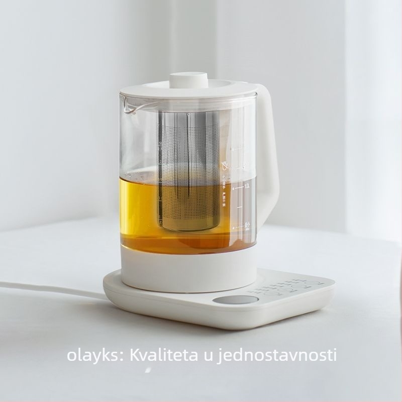 Health Pot Olk-ysh1000a-1, kapacitet 1–1.5 L, tijelo od borosilikatnog stakla, mikroprocesorsko upravljanje, elektronički termostat