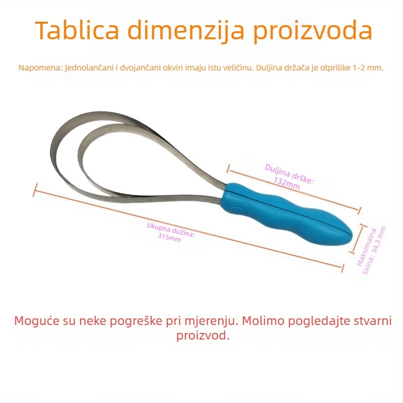 Nehrđajući čelik – alat za uklanjanje dlaka psa, za dugokose pse, uklanjanje dlaka i prorjeđivanje dlake, licencirani brand Yiming jingren