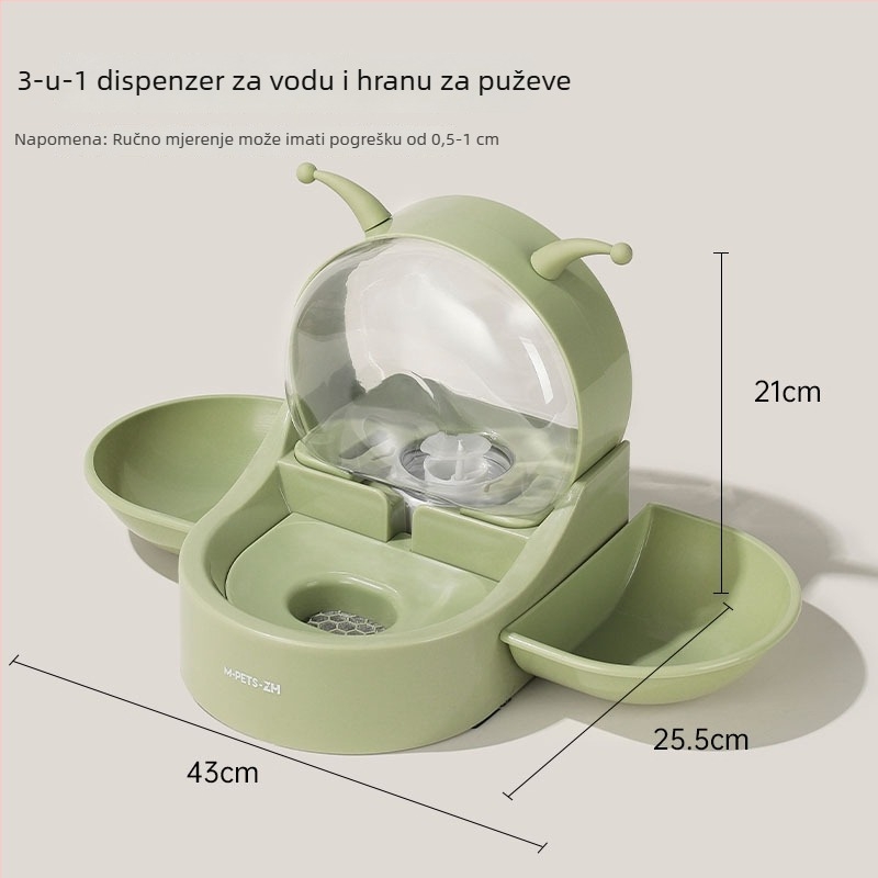Dispenser vode za mačke - prenosni, bez napajanja, marke ZH-MPETS, pribor za kućne ljubimce