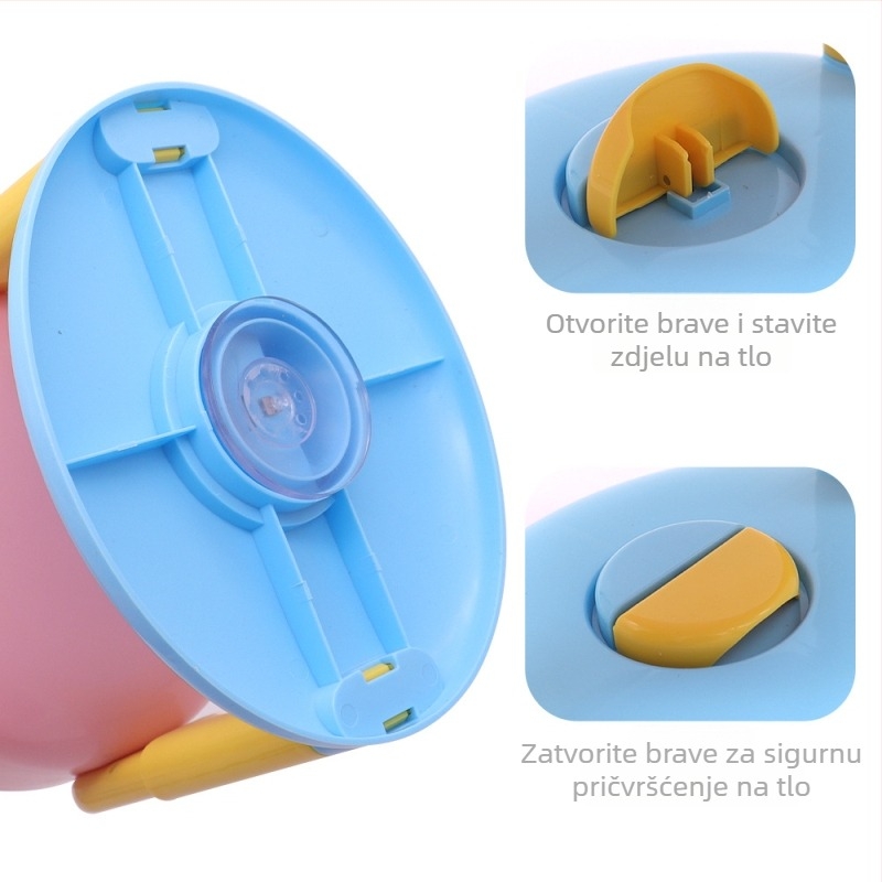 Mačja zdjela s podrškom za vrat, podignut dizajn, PP materijal, Tuomeng brend