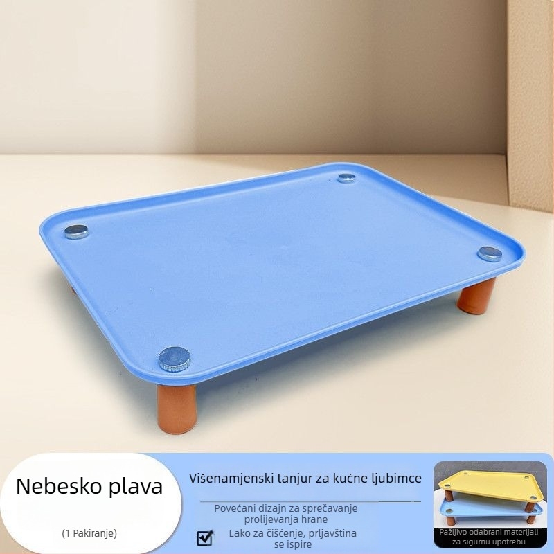 Posuda za hranjenje mačaka s podignutom stalkom – Materijal: ABS; Brend Buckwheat; Za mačke; Oprema za hranjenje kućnih ljubimaca (Materijal: ABS; Brend: Buckwheat; Za: mačke; Kategorija: oprema za hranjenje kućnih ljubimaca)