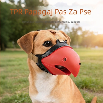 Psi muzzla s TPR i webbing trakom, zaštita od ugriza, uređaj protiv lajanja, vodootporna maska za usta