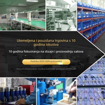 Unisex sat s tourbillonom, automatski mehanizam, silikonska narukvica, vodootpornost 30 m