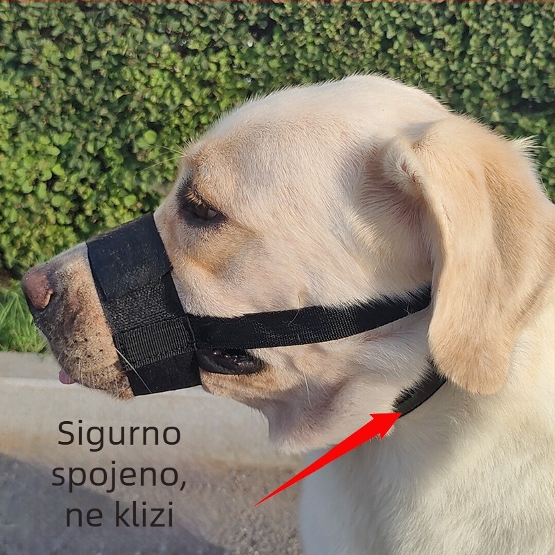 Náhub za psa, sprječava ugriz i lavež, podesiv, poliester materijal; domaći proizvod; bez IP dozvole