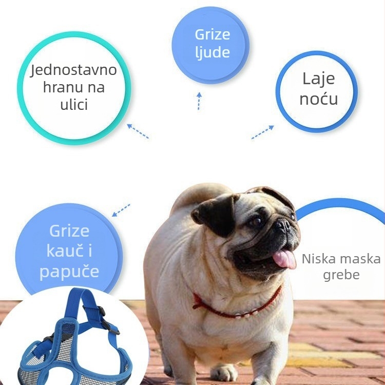 Najlon maska za pse – OEM marka, 200 kom./kutija, zaštita od ugriza, sprječavanje gutanja