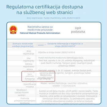 Doctor Chu medicinska kirurška maska – netkano tkivo + meltblown, jednokratna, mekana, brend Doctor Chu