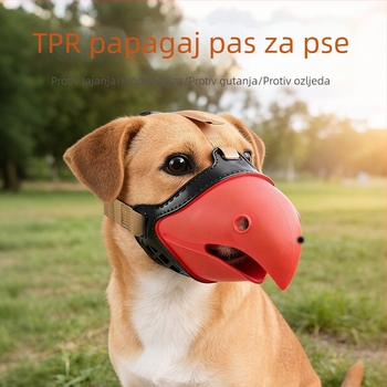 Parrot Dog Mouth Cover — silikonska maska za pse, protiv ugriza, protiv lajanja, protiv jedenja, set