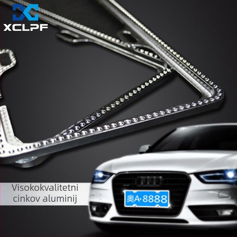Okvir za registarsku pločicu od cinkovog legura, model JIA MEI, za sve domaće plave marke automobila s novom energijom, prilagođena obrada dostupna