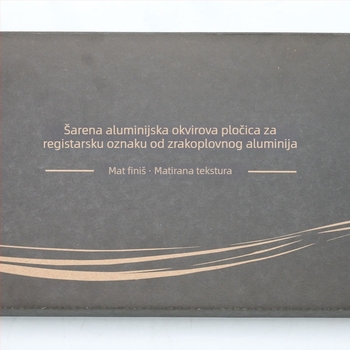 Kutija za okvir registarske pločice automobila s prilagodljivom ladicom, marka Ou Chang, kompatibilno s nosačem pločice.