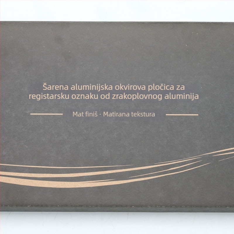 Kutija za okvir registarske pločice automobila s prilagodljivom ladicom, marka Ou Chang, kompatibilno s nosačem pločice.