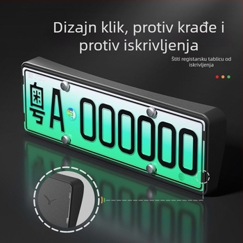 Zaštitni okvir za registracijsku pločicu – rubna zaštita, Plastični; Broj artikla 01; Model: Drugo; Kompatibilno: Drugo
