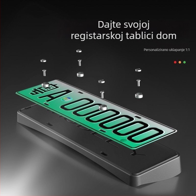 Zaštitni okvir za registracijsku pločicu – rubna zaštita, Plastični; Broj artikla 01; Model: Drugo; Kompatibilno: Drugo