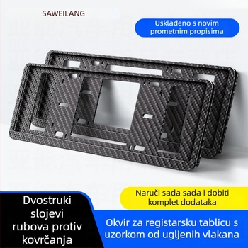 Okvir za registarsku pločicu automobila – tip umetanja, model K2px, marka Savilon, kompatibilnost s originalnom tvornom, prikladan tip vozila 1, kompatibilan tip vozila 1