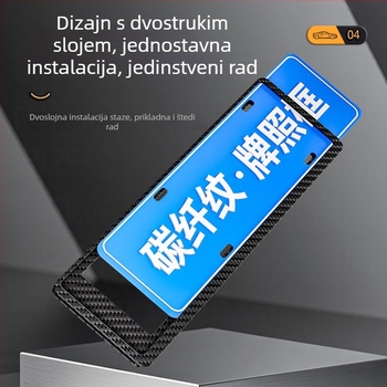 Okvir za registarsku pločicu automobila – tip umetanja, model K2px, marka Savilon, kompatibilnost s originalnom tvornom, prikladan tip vozila 1, kompatibilan tip vozila 1