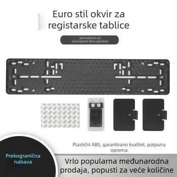 XC-LPF europski okvir za registarsku pločicu, ABS plast, magnetsko pričvršćivanje, model XC-W197-plastic-Magnetic