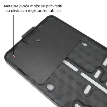 XC-LPF europski okvir za registarsku pločicu, ABS plast, magnetsko pričvršćivanje, model XC-W197-plastic-Magnetic