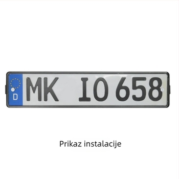 XC-LPF europski okvir za registarsku pločicu, ABS plast, magnetsko pričvršćivanje, model XC-W197-plastic-Magnetic
