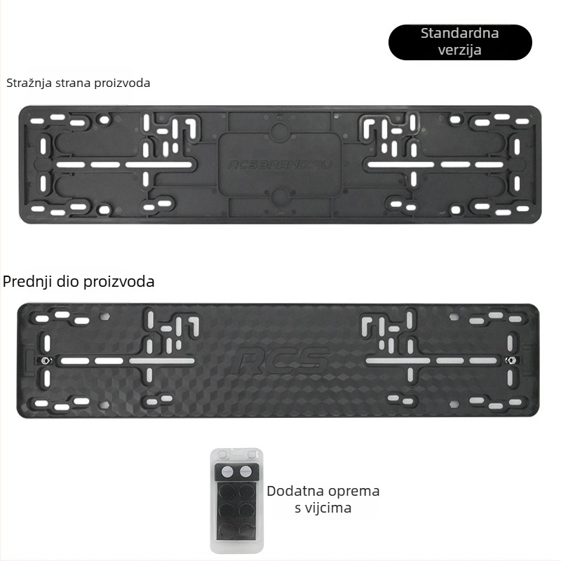 XC-LPF europski okvir za registarsku pločicu, ABS plast, magnetsko pričvršćivanje, model XC-W197-plastic-Magnetic