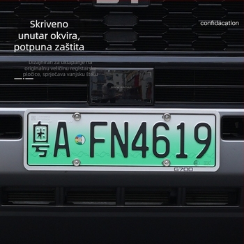 Okvir registarske pločice za G700 – aluminijska legura, potpuno pokriće
