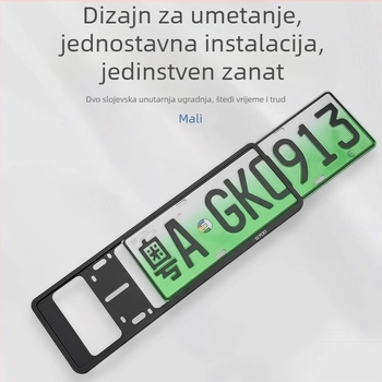 Okvir registarske pločice za G700 – aluminijska legura, potpuno pokriće