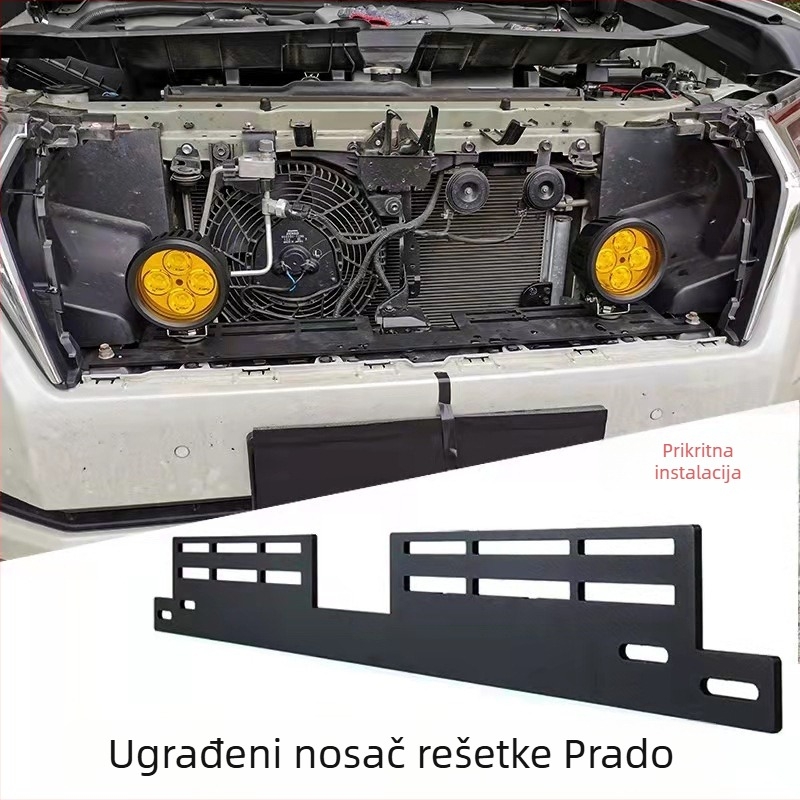 LD-ZJ nosač LED svjetla za maglu za LC200 Prado (14-20), nehrđajući čelik, LD