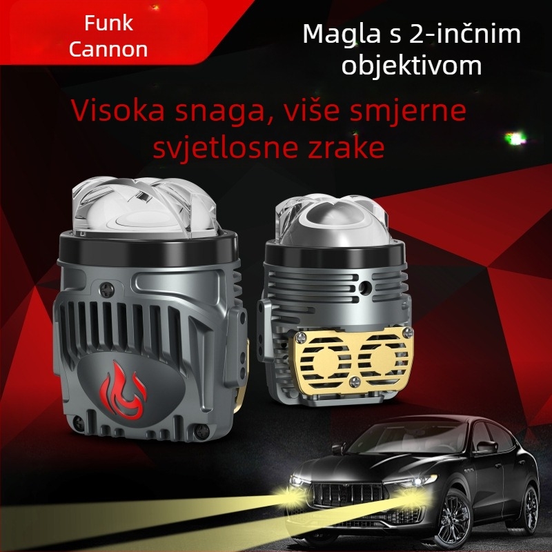 LED maglenka H11, 12V, 70W, LED izvor, dvostruka zraka s dvostrukom lećom, vijek trajanja 50 000 h