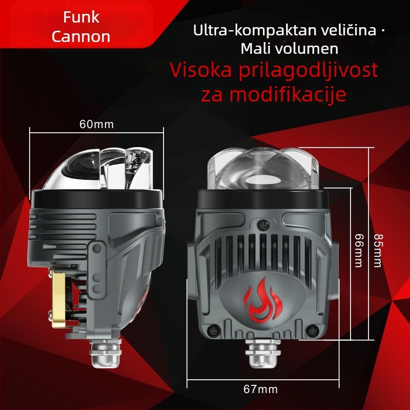 LED maglenka H11, 12V, 70W, LED izvor, dvostruka zraka s dvostrukom lećom, vijek trajanja 50 000 h