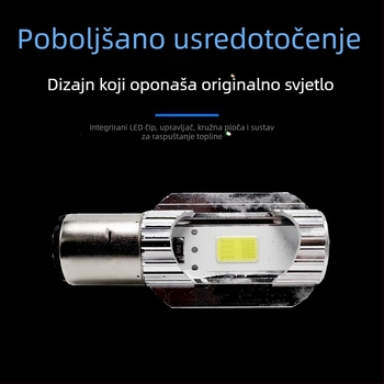 LED prednje svjetlo za električne bicikle, 12V, montaža s dva držača, visok i nizak snop