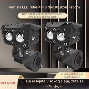 LED svjetla za električna vozila – super jaka LED svjetla za motocikle s lećom, bljeskalice, osvjetljenje puta za trokolna električna vozila