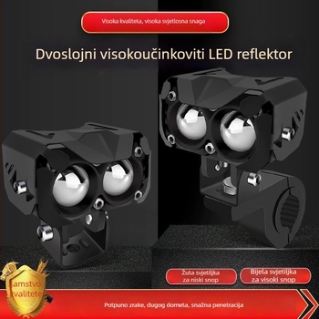 LED svjetla za električna vozila – super jaka LED svjetla za motocikle s lećom, bljeskalice, osvjetljenje puta za trokolna električna vozila
