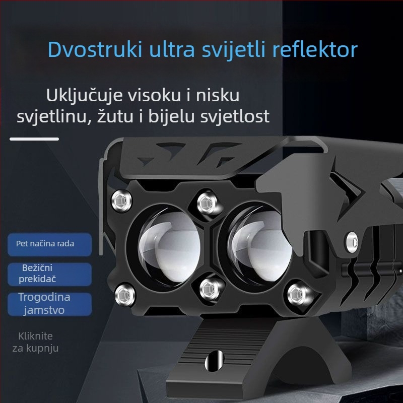 LED svjetla za električna vozila – super jaka LED svjetla za motocikle s lećom, bljeskalice, osvjetljenje puta za trokolna električna vozila