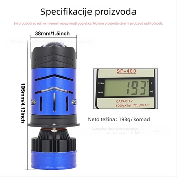 Automobilski LED far M02Y s motorom, H4, 95W, 9-36V, IP65